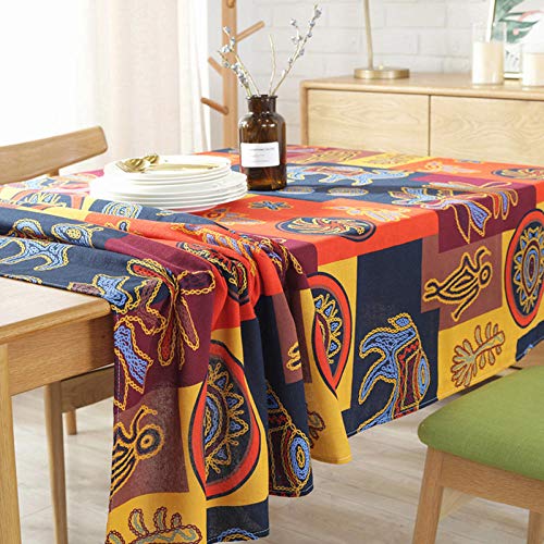 Nappe de table coton lin lavable pour protéger votre meuble en bois - 5
