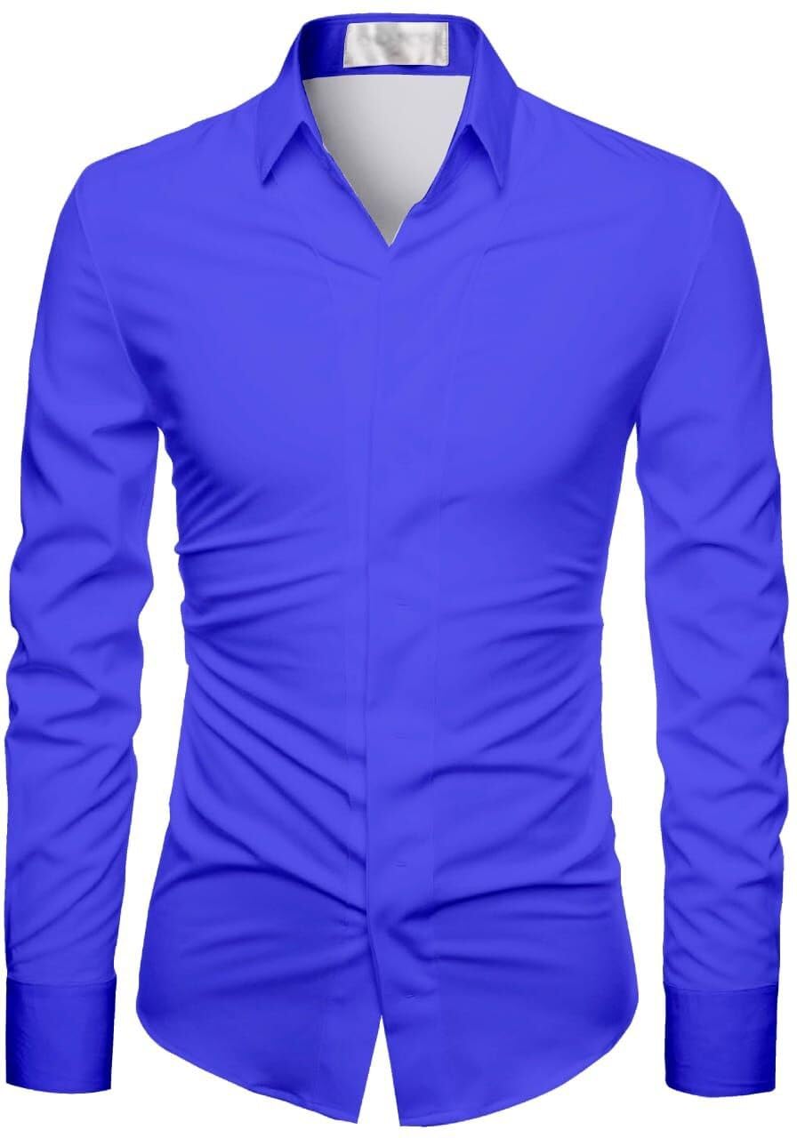 Polycotton Solid Shirt Fabric (Unstitched) PJE-Ushirt Dblue_1_HOC-1-image-8