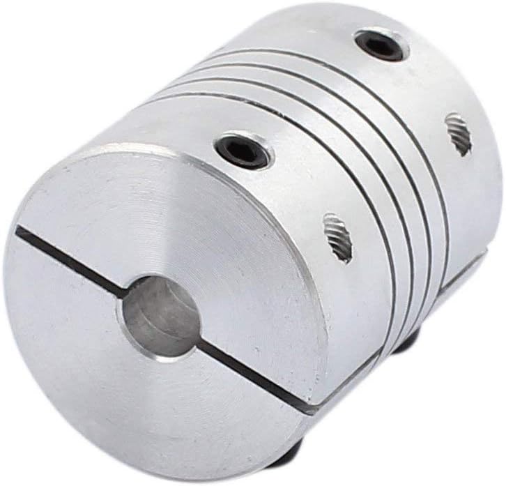 6mm/ 0.2 inch to 8mm/0.31 inch Shaft Coupling 30mm/1.18inch Length 25mm/0.98inch Diameter Stepper Motor Coupler Aluminum Alloy Joint Connector for 3D Printer CNC Machine DIY Encoder 2pcs