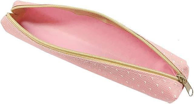 BETOOL Candy Color Pencil Bag, 1pc Pen Holder Case Cute Slim Small Pen Case for Kids Adults School Office Travel(Pink)