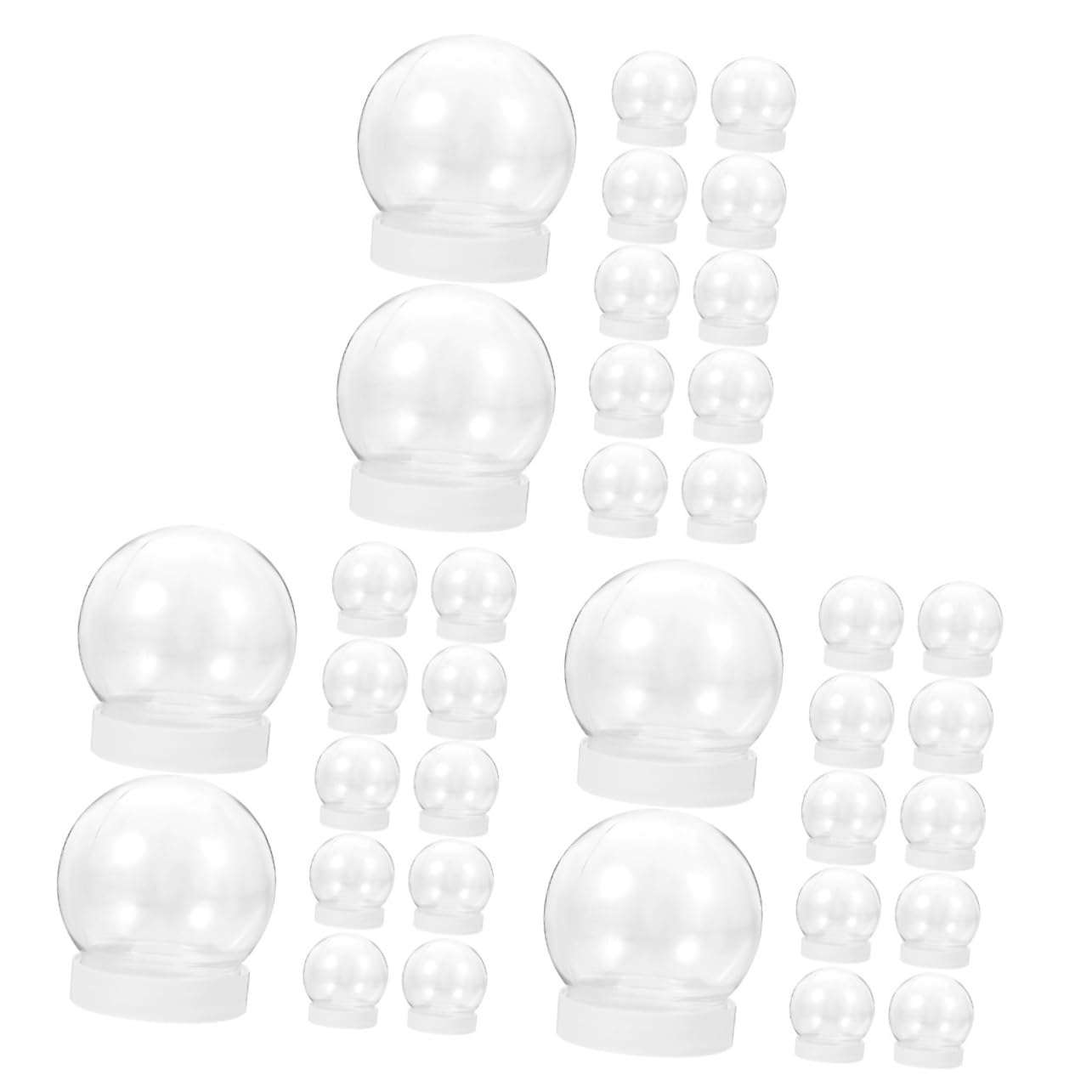 Accesorios para manualidades BCOATH con 36 piezas transparentes para decoración de proyectos