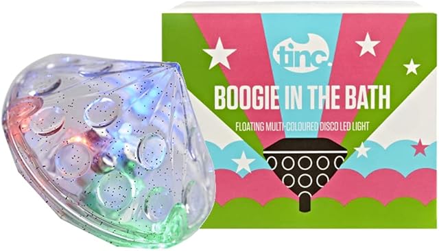 Tinc's Boogie in the Bath LED Disco Coloured Light for Kids | Waterproof | Shower and Bath | 3 x AAA Battery Powered | Bath Disco Fun