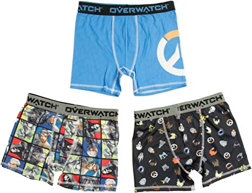Overwatch Boy s 3-Pack Moisture Wicking Athletic Boxer Briefs (6 S)