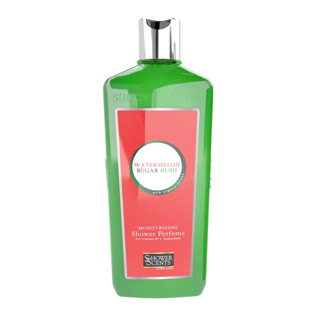 Sponsored Ad – Watermelon Sugar Rush Shower Perfume 312 ml - Glittery Texture Shower Gel, Long Lasting Fine Fragrance with Moisturizing Formula, Vitamin E, Pro-Vitamin B5 and Antioxidants