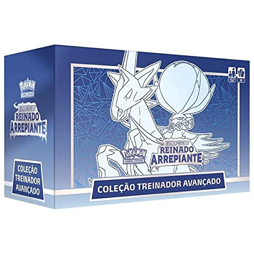 Box Treinador Avançado Pokemon EE6 Reinado Arrepiante Copag - 30647, Azul