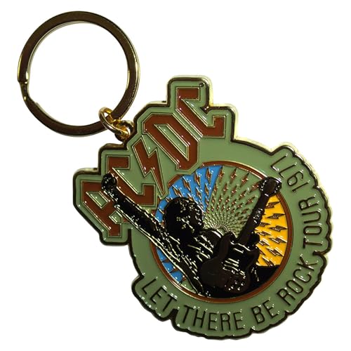 Ac/Dc Let There Be Rock Tour 77 Porte-Clés Keychain Size One Size