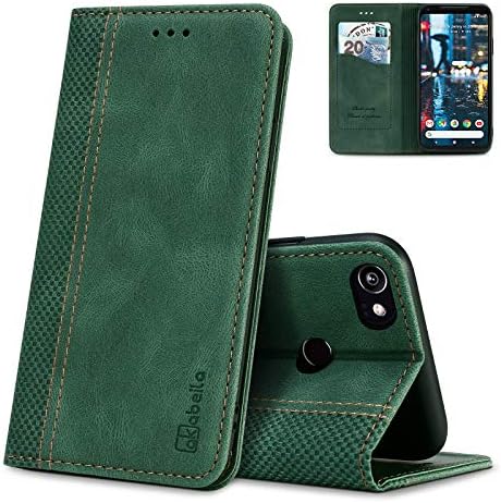AKABEILA Case for Google Pixel 6A Premium Leather Flip Wallet Case with Magnetic Closure Kickstand Card Slots Folio Phone Case Cover Shockproof Black