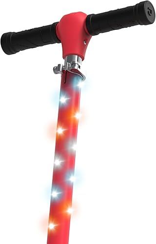 Miniatura 22 de Jetson Jupiter Kids 2-Wheel Light-Up Kick Scooter, LED Lights on Handlebar, Stem, Wheels & Deck, Adjustable Handlebar, Rear Brake, Easy-Folding