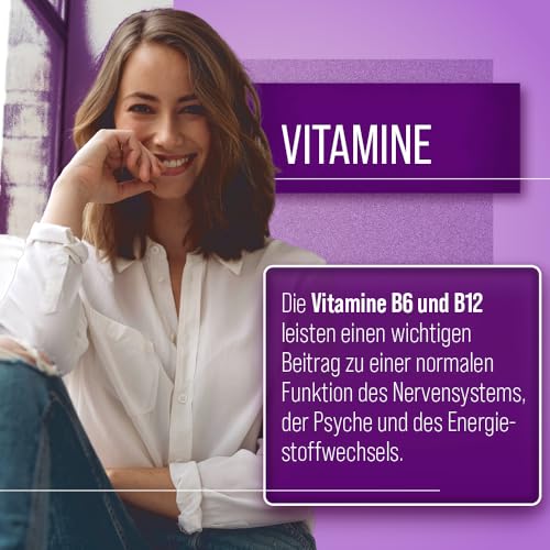Sanct Bernhard Lavendel Nerven-Kapseln mit Passionsblumen-Extrakt, Lavendelöl, Vitamin B6 und B12, Inhalt 120 Kapseln