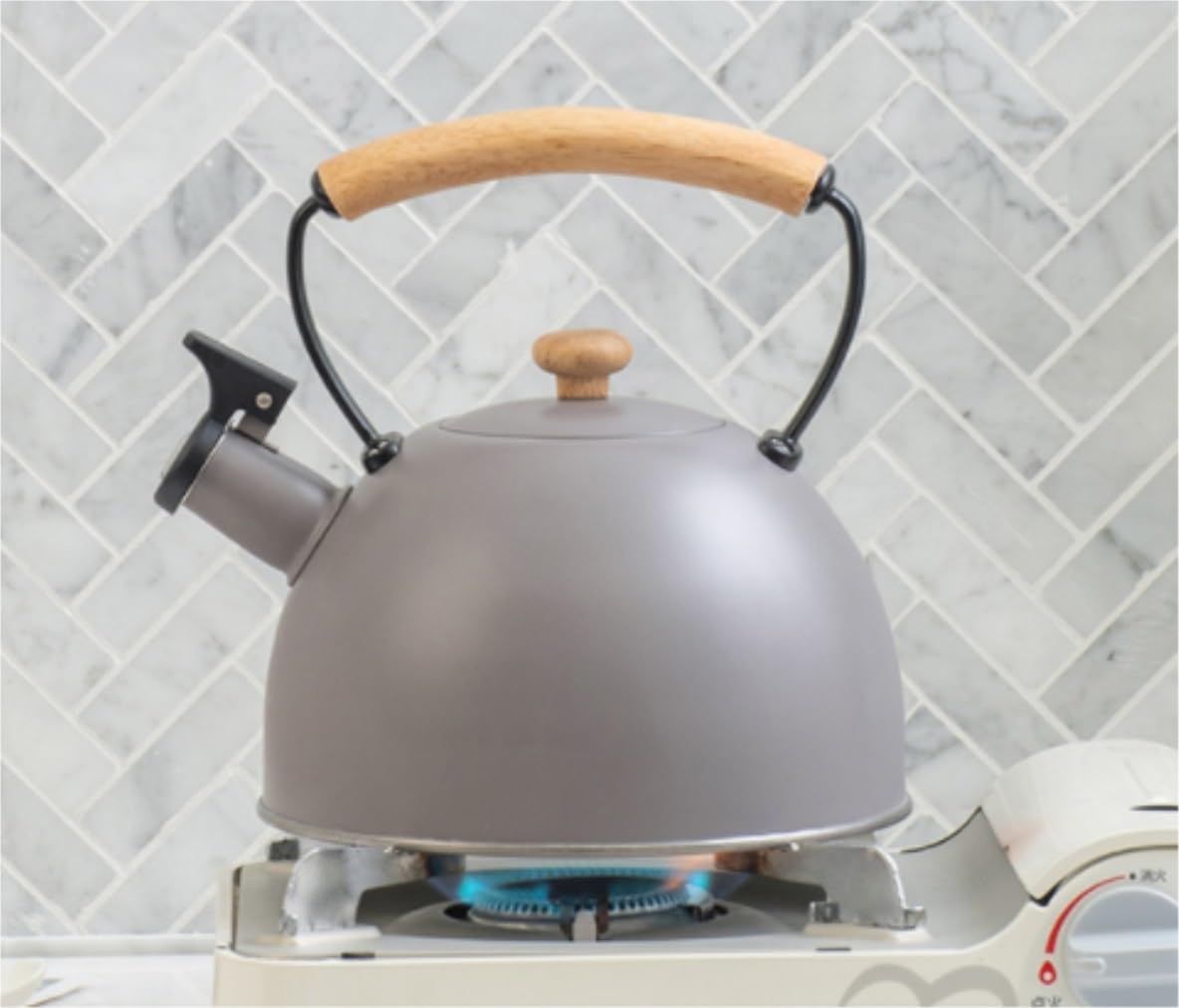 Stove Top Stove Top Kettle Tea Kettle for Stove Top Stainless Steel Dark Blue Whistling Tea Pot with Handle Whistling Stovetop Whistle Kettle Teakettle