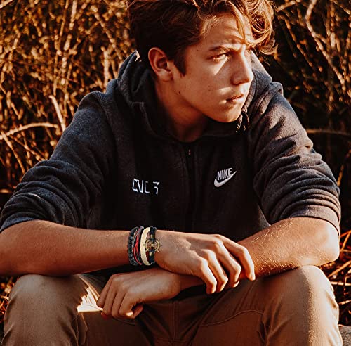 Ubgicig 31Pcs Braided Leather Bracelet For Men Women Wrap Wooden Beaded Bracelet Tribal Bracelet Cuff Multilayered Bracelets Adjustable #TOP5