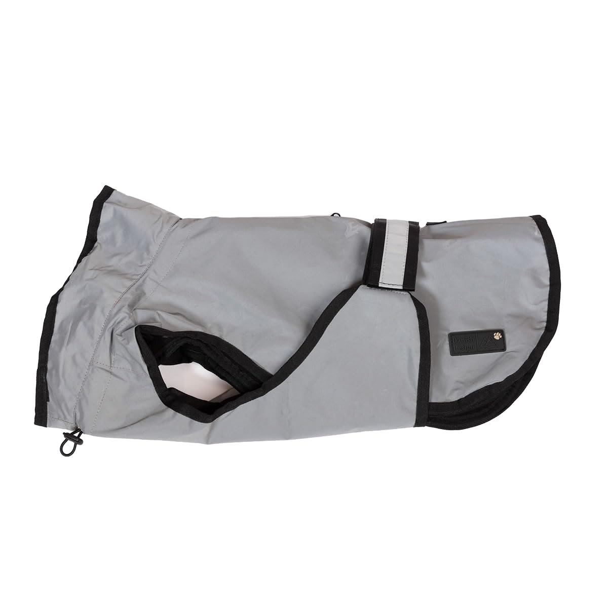 Danish Design Płaszcz dla psa 3 w 1, odblaskowy, 49 cm, na każdą pogodę, wodoodporny, z podszewką polarową, stylowy płaszcz przeciwdeszczowy dla psów