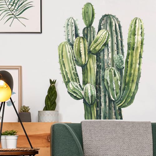 Vinilos decorativos de cactus grandes para pared miniatura 3