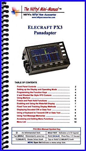 Elecraft PX3 Panadapter Mini-Manual by Nifty Accessories