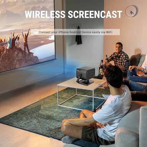 Ant Esports View 822 Smart LED Projector - Black | Auto-Focus 1080P Native & 4K Support, 5000 Lumens, WiFi, Android 9, BT, Remote, Upto 176",... - Image 6