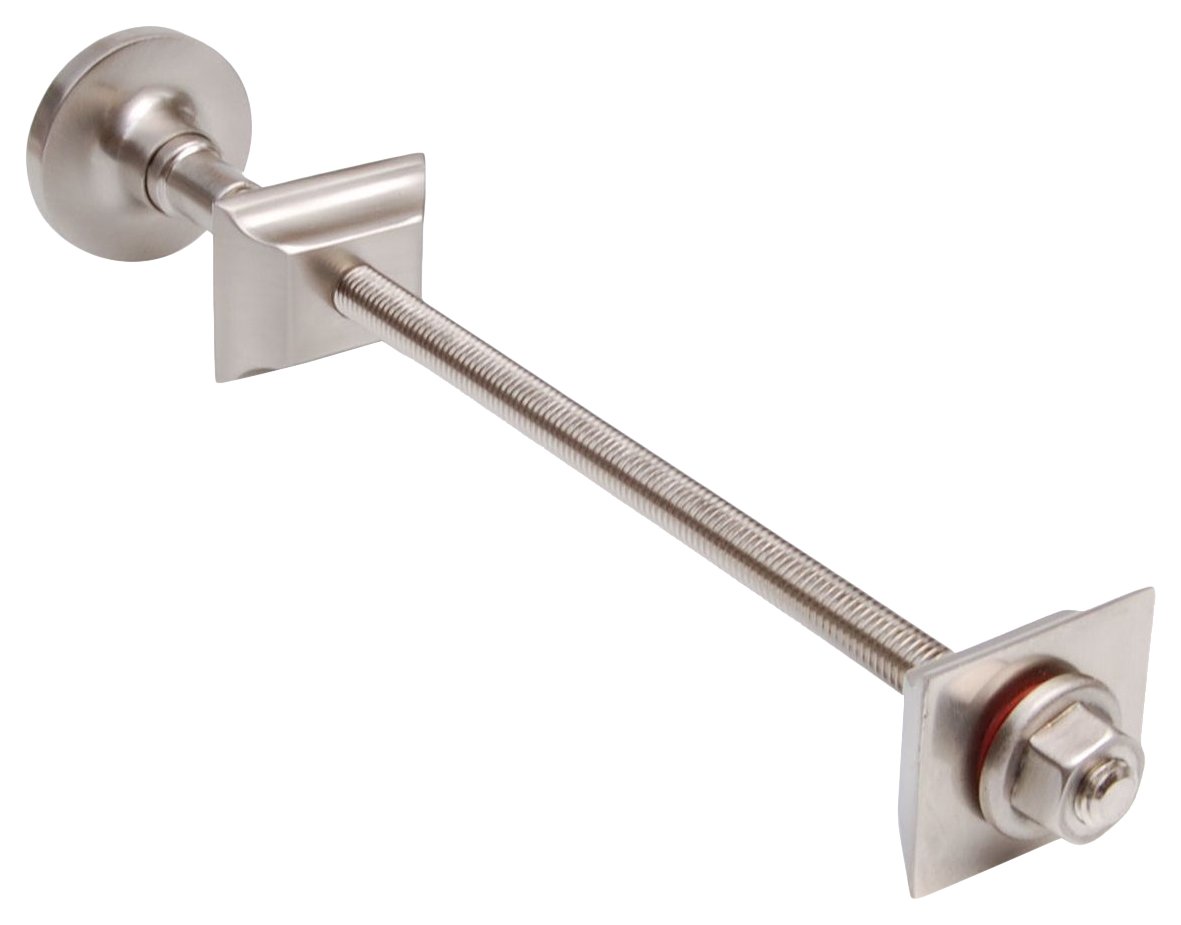 Smr Bathrooms Brushed Satin Nickel West Radiators W-Trs-Lux-Sn Cast Iron Radiator Luxury Wall Stay/Tie