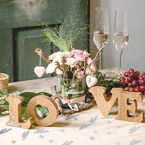 50th Wedding Anniversary Confetti 50th Golden Confetti Happy Anniversary Party Table Confetti Decorations for Wedding Anniversary Party 50th Birthday 40 g (25th)