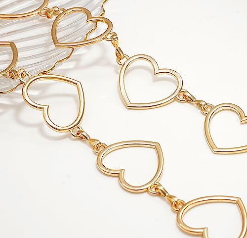 Metal Waist Chain Women - Love Hearts Pendant Adjustable Link Belt4