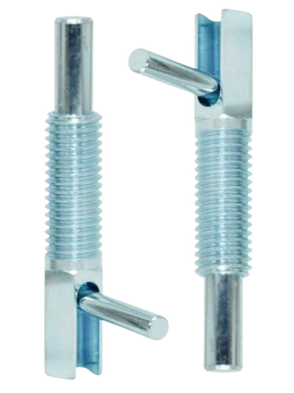 MerciL 2pcs Retractable Indexing Plunger Pin, M12 Stainless Steel Spring Pin Spring Loaded Latch Spring Plunger Safety Pin Spring Latch Telescopic Locking Pin Spring Lock with L Handle