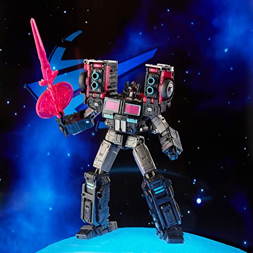 Transformers Legacy Velocitron Speedia 500 Collection Leader Scourge robot polyvalent - 7