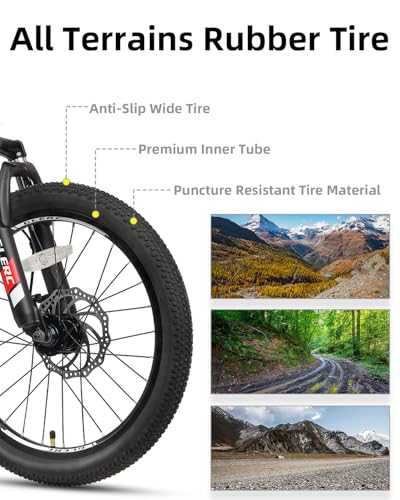 Glerc 20 24 Inch Kids Bike, Kids Mountain Bike for Boys and