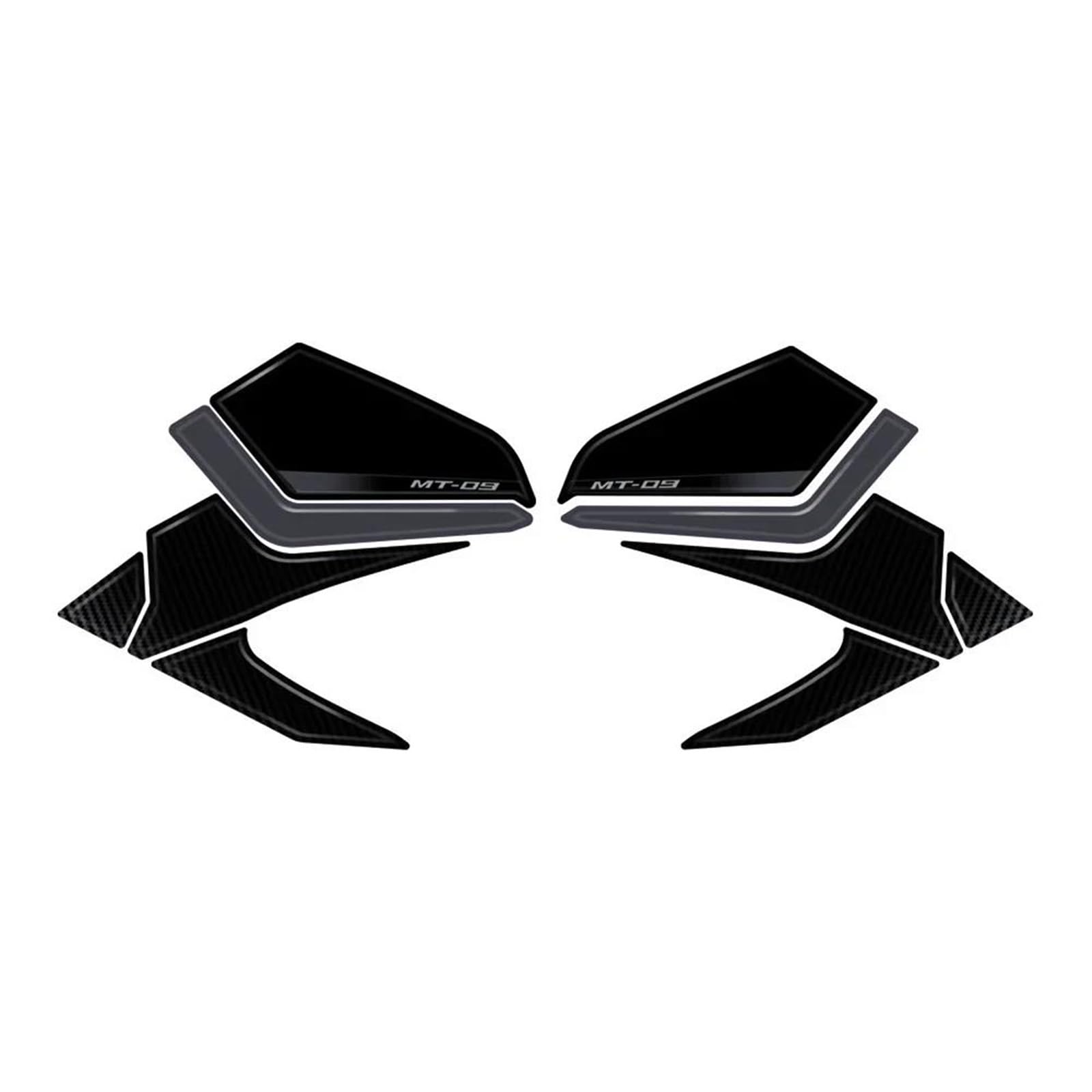 Autocollants antidérapants moto MT-09 2024 étanches pour un grip maximal