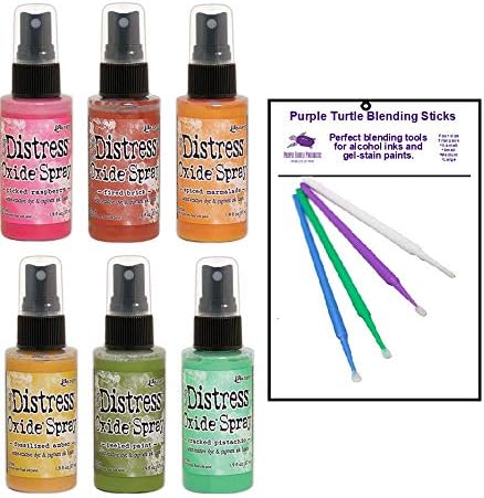 Tim Holtz Distress Oxide Spray Bundle NEW 2019 Colors (6 Bottle Bright Set)