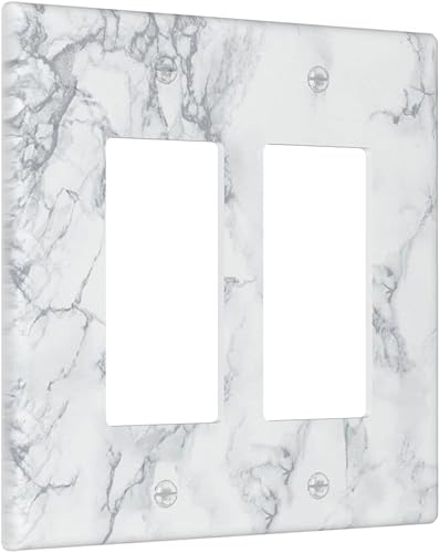 Miniatura 9 de Cubierta decorativa de mármol para interruptor de luz de 1 banda, placa de pared de palanca individual para habitación, decoración de baño, placa