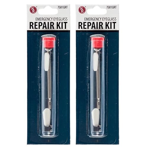 (2 Pack) 11Pc Compact Eye Glasses Repair Kit Case For Fixing All Kinds Of Broken Glasses #TOP2