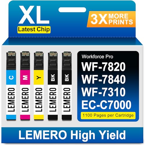 Pack 812XL T812XL pour remplacer vos cartouches vides sans perte de qualité