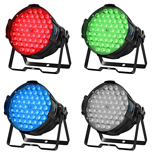 Betopper Led Stage Lights 4 Pack, 54X3W Rgb 3 In 1 Par Lights, Dmx Dj Lights Sound Activated Professional Par Can Stage Lights With Stand For Parties, Wedding, Church, Bar, Concert #TOP7