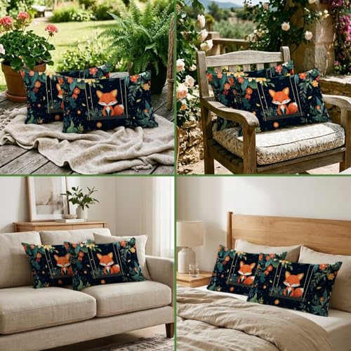 Housse de coussin renard 40x80 avec impression recto-verso durable - 7