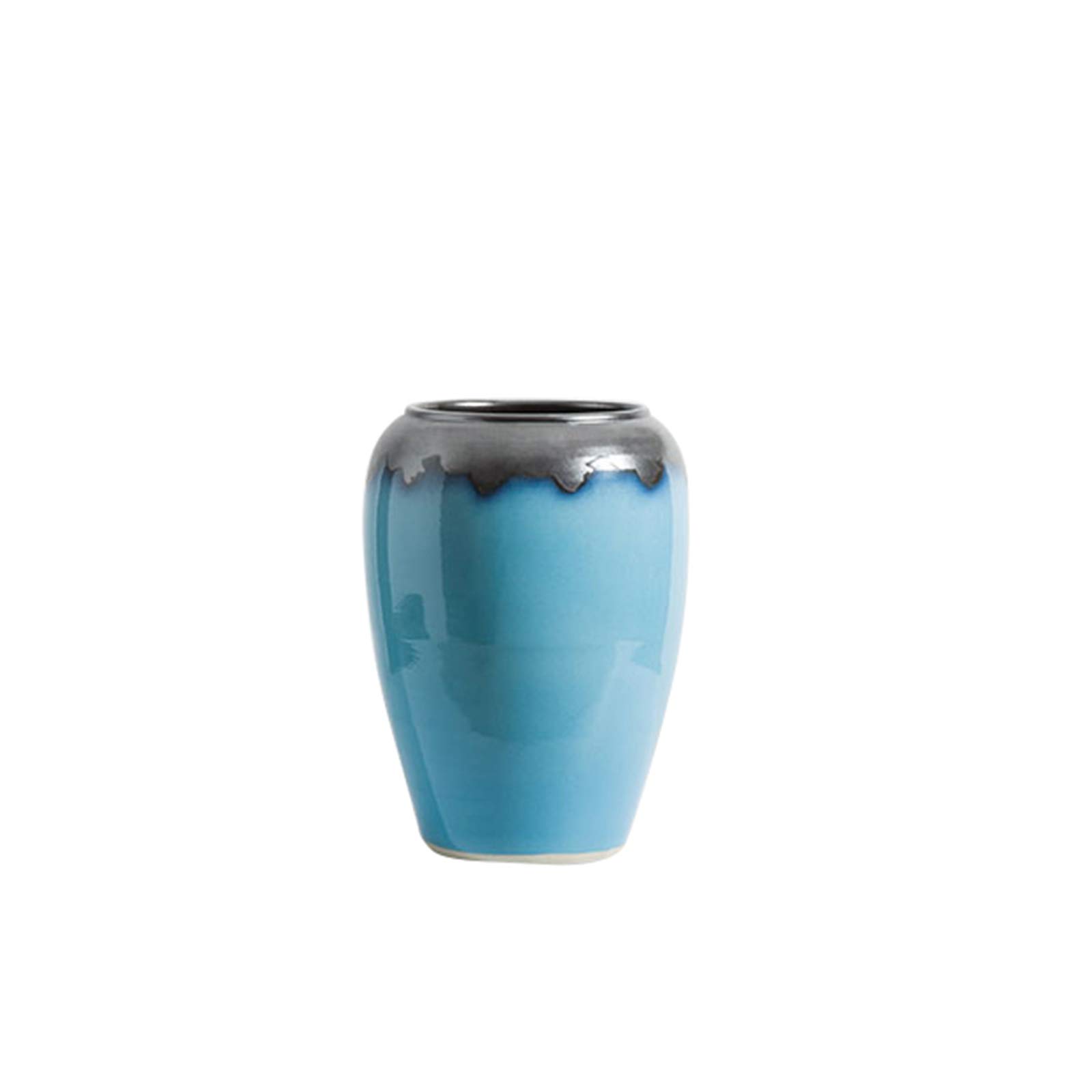 asdchZen Indoor Gardening Hotel Villa Vase Decoration Floor-Standing Large Decorative Vase Home Decoration Ceramic Vase,27 * 41CM