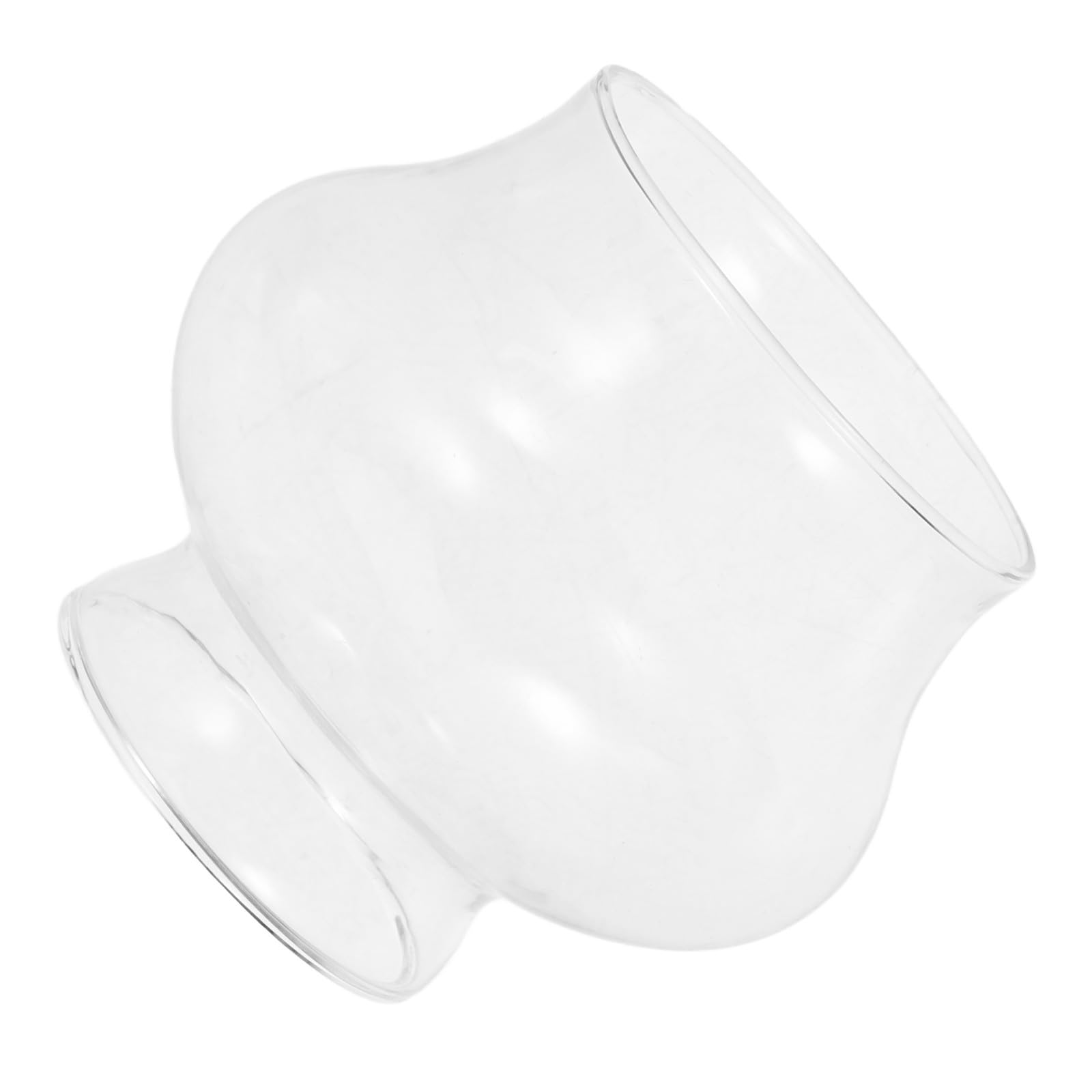 RUNROTOO Replacement Glass Oil Lamp Shade for Small Kerosene Lamps Lightweight Sturdy Chimney Cover Suitable for Settings and Trips