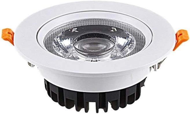 Recessed 10W/15W/20W COB LED Ceiling Spotlight Adjustable Recessed Downlight Modern Fashion European Flush Mounted Clothing Store Porch Aisle Lighting Fixture Restaurant Office Floodlights Integ