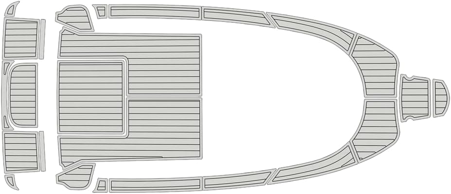 2010 Aquador 21 was Cockpit Swimming Platform 1/4" 6mm EVA Foam Faux Teak Marine Floor