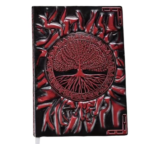 [�Z�h�i�̖��@] ���@�̃m�[�g ���E�� (��) 3d�G���{�X���H���ꂽ�A���e�B�[�N�ȕ\�� ���L�^�蒠�^��L �G���t�̏�