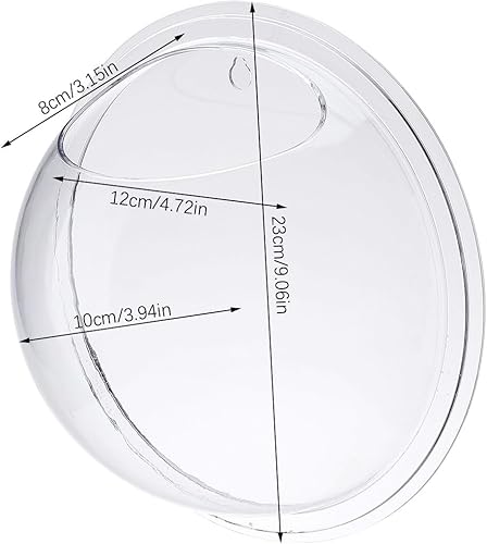 Miniatura 6 de Wnvivi 2 cuencos de pecera para pecera, pared de burbujas para el hogar, necesidades diarias, maceta de flores para acuario, betta, jarrón de