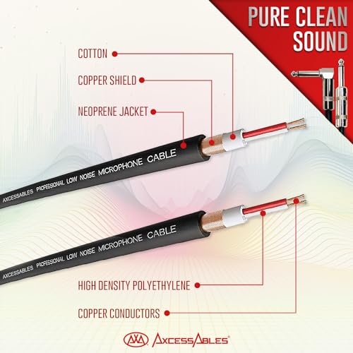 Axa Axcessables TS14S-TS14R-P102-M Axcessables 1/4 Inch Right Angle Amp Cords For Bass & Electric Guitar - Metal Connectors W/Ofc Copper Wire | 2Ft Right Angle To 1/4 Inch Ts Straight Instrument Cables thumb #2