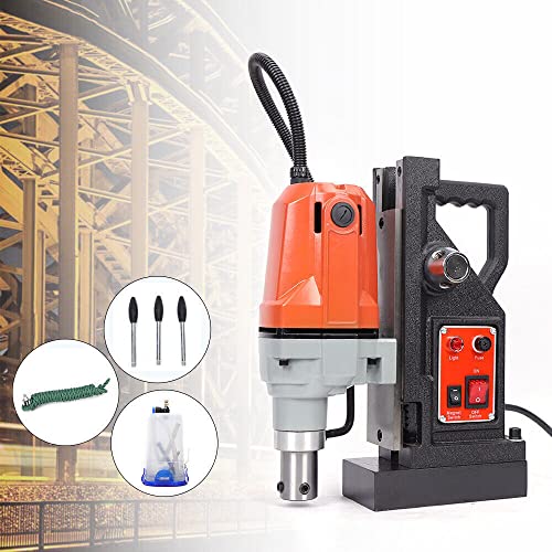 550 Rpm 1100W Md40 Magnetic Drill Press, 40Mm Boring Mag Force Industrial Machine For Steel Structure, Shipbuilding #TOP1