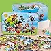 Tomicy Chien Héroïque Pat Patrouille - 200 Piezas - Paw Dog Patrol Puzzle enfant - Puzzles Progressifs Enfant - Éducatif Parfait pour Garçons Filles de 2 Ans +, Multicolor