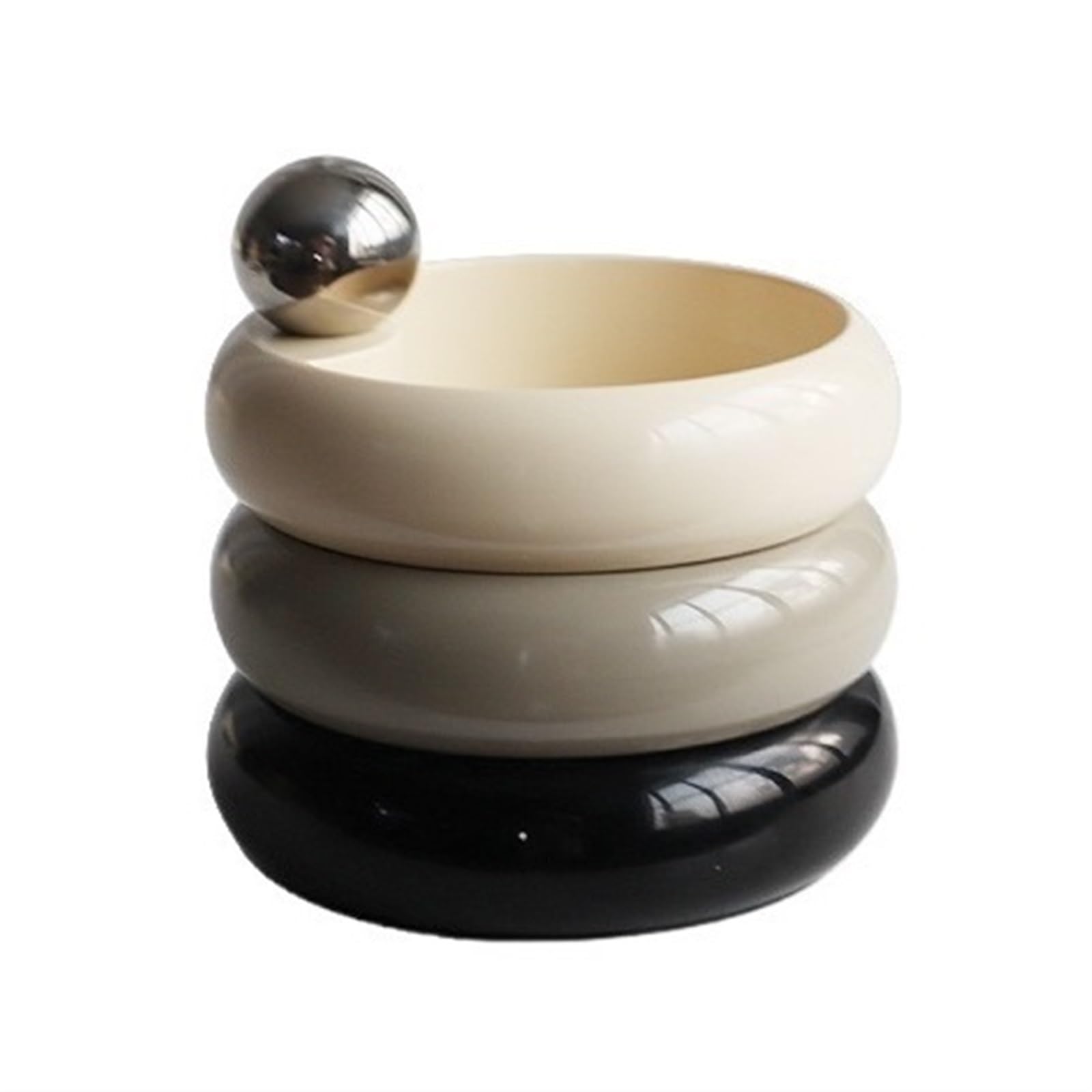 Portagioie Organizzatore di gioielli Organizzatore di gioielli con manico in metallo multicolore Organizzatore di trucco cosmetico for gioielli ruotabile multistrato (Color : G, Size : 11.3 * 13cm)