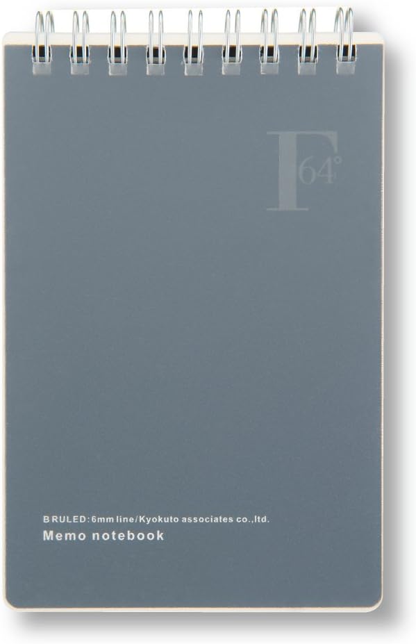 キョクトウ・アソシエイツ Kyokto Associates Kyokuto Ring Memo FOBCOOP B Ruled B7 EB03B7K Black 5 Books