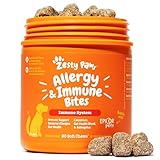 Zesty Paws Dog Allergy Relief Chews, Dog Probiotics for Itchy Skin and Ears, Lamb, 90ct