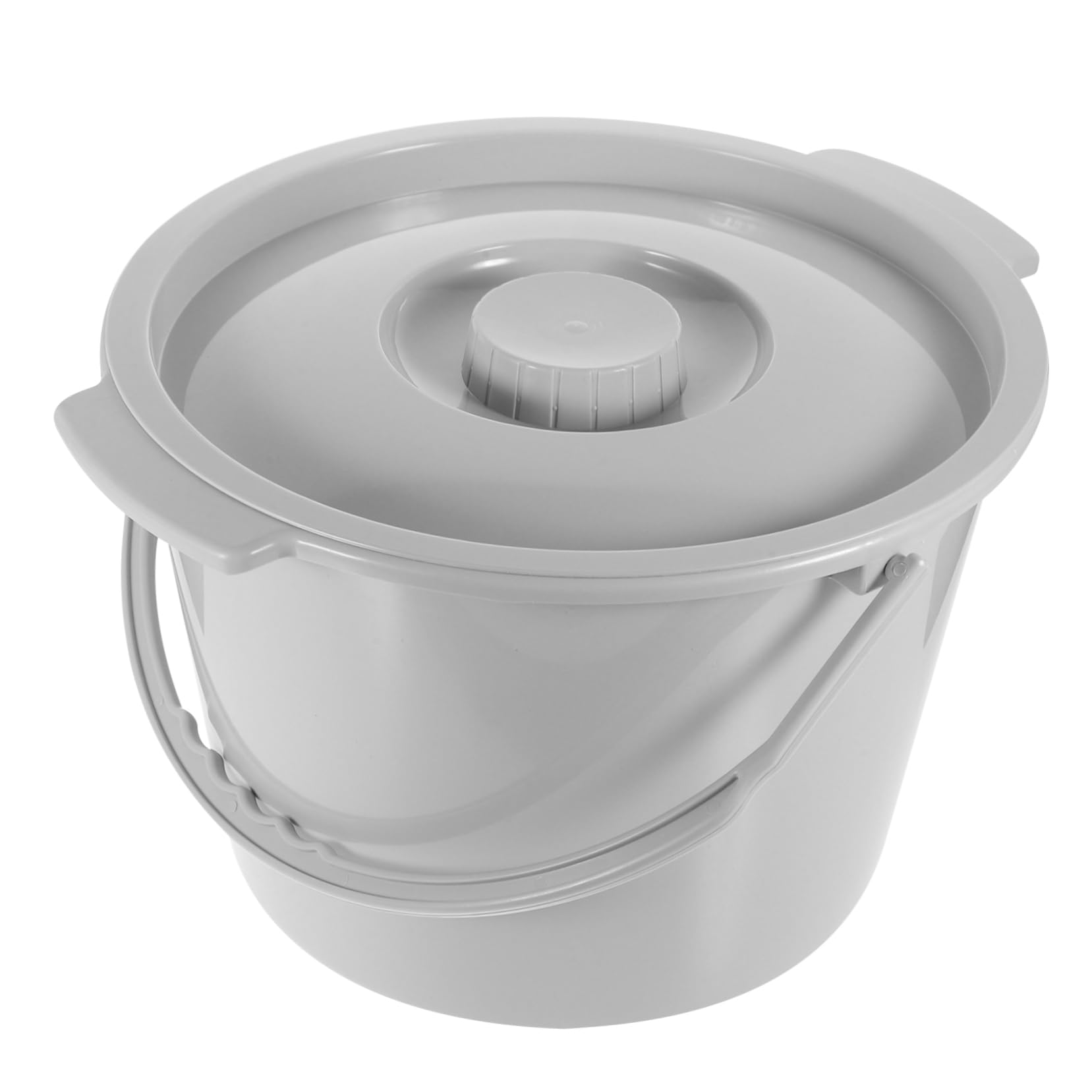 Tragbarer Nachttopf mit Deckel aus Kunststoff Große Kapazität und Komfortables Design für Einsatz als Mobiles Wc für Unterwegs und Hause