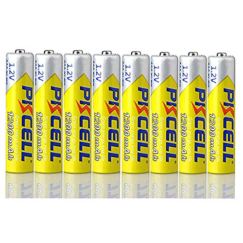 8 pièces PKCELL NIMH AAA Batterie 1.2 V 3A 1200 mah Batterie Rechargeable Haute énergie AAA ni-mh Batteries sur 1000 Cycles