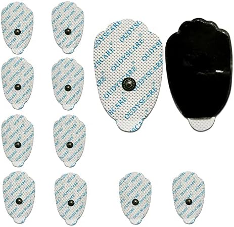 TENS Unit Pads 12 Pcs 3.5mm Snap Electrode Pads (Not Fit Omron, Compex, PowerDot) Premium Self-Adhesive Reusable Replacement Electrodes Pads - Compatible with MEDVICE, Belifu, Hidow TENS/EMS Machine