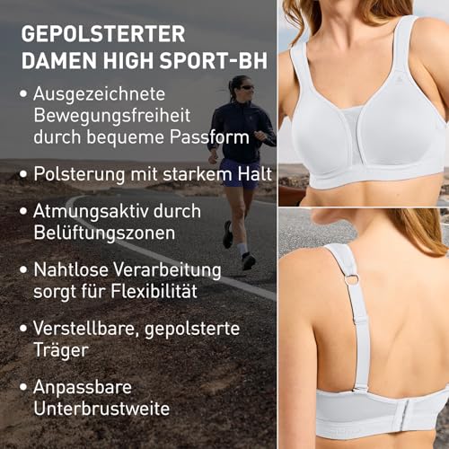 Odlo Padded High Sport BH für Damen - High Support für Fitness – Ansicht 4