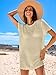 ANRABESS Swimsuit Cover Up for Women 2026 Crochet Bathing Suit Swimwear Mesh Knit Beach Dress Summer Vacation Clothes Medium Beige