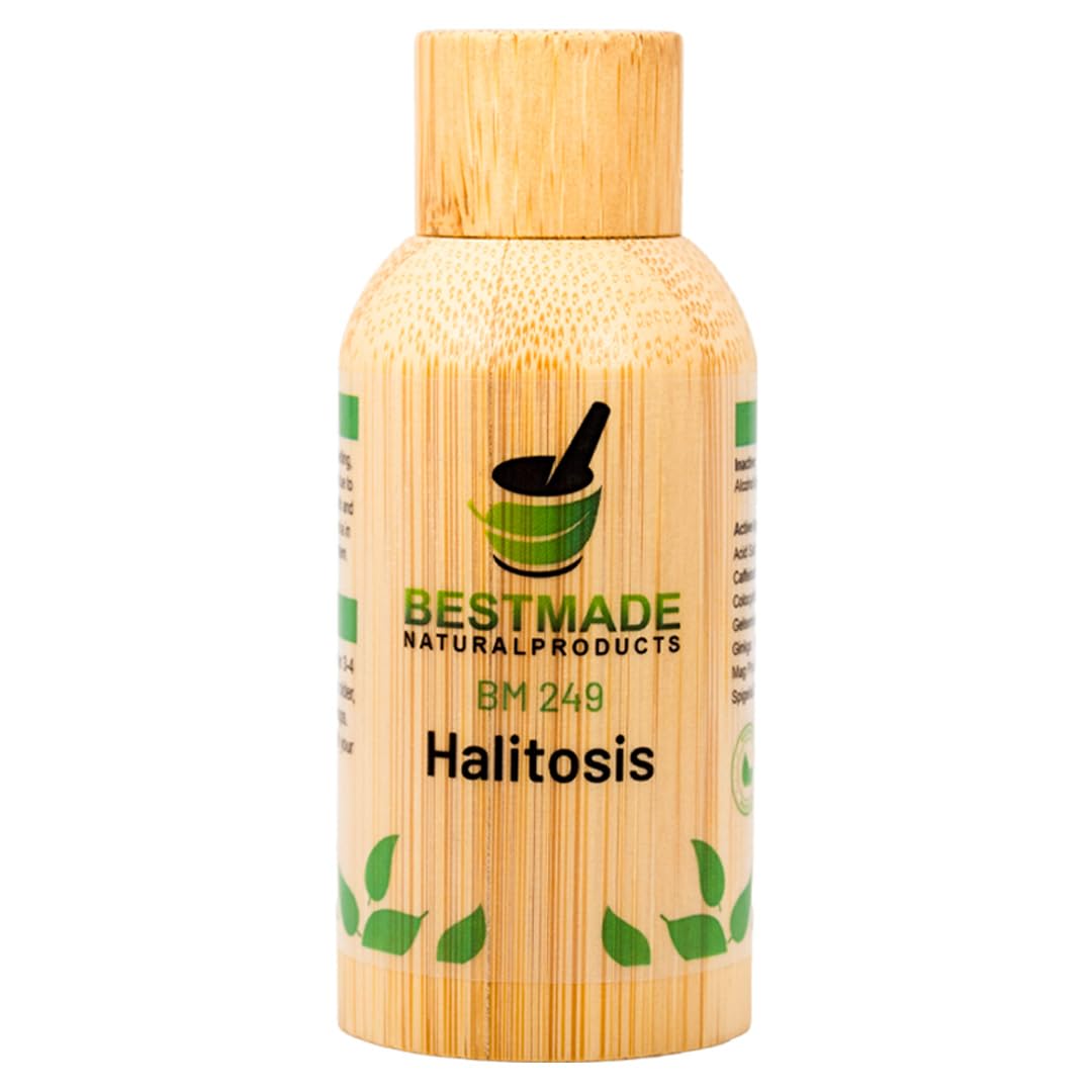 Bestmade Natural Products Halitosis, Natural Remedy for Bad Breath BM249 - Helps Improve Oral Health, Reduce Smelly Breath & Restore Healthy Bacteria in The Mouth, 30 mL Drops